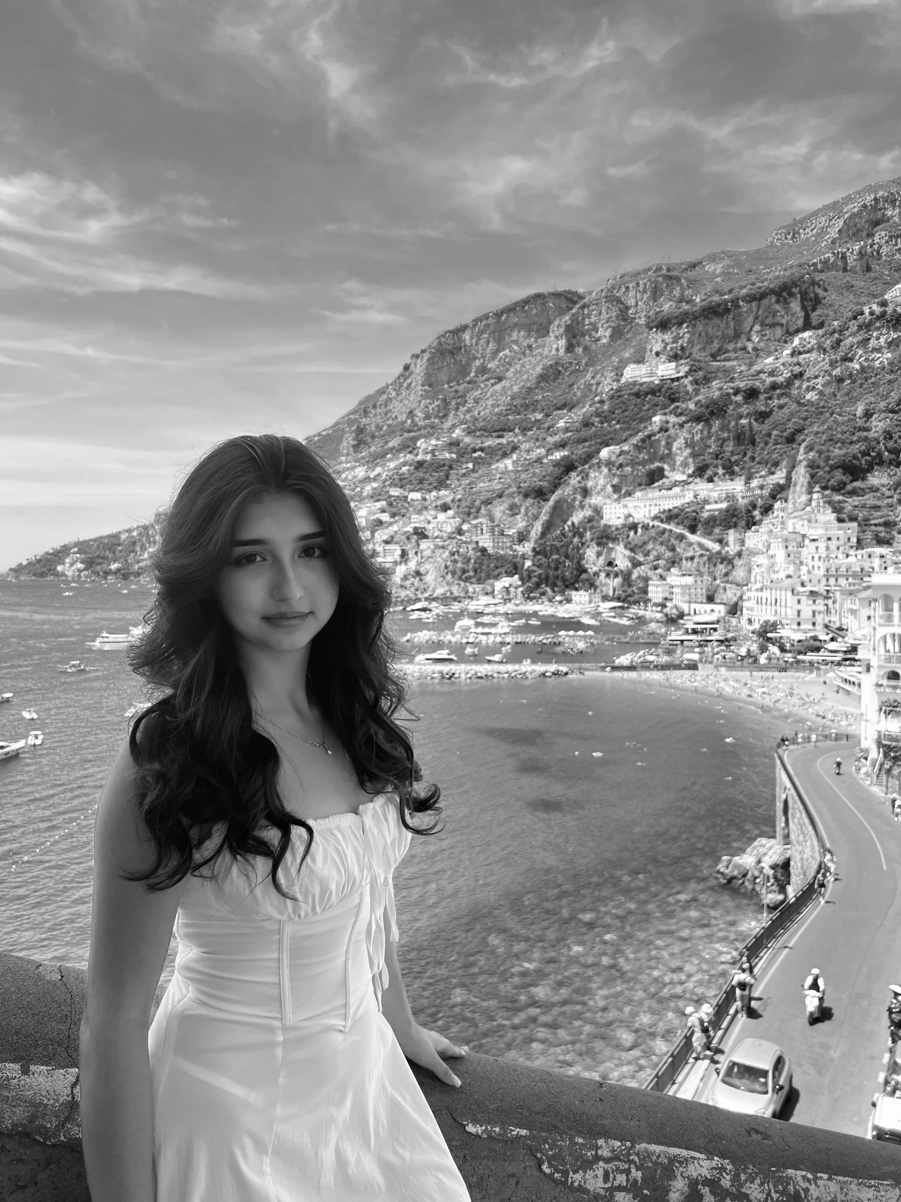 Travel scrapbook portrait of Otilia Balan